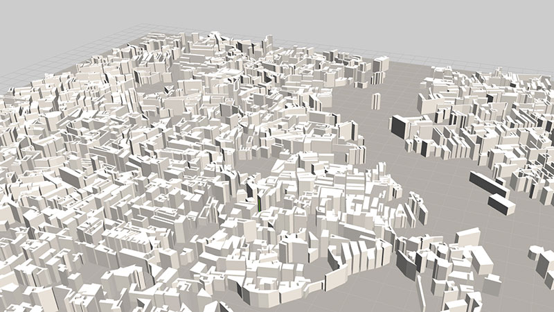 ViziCities: Building objects