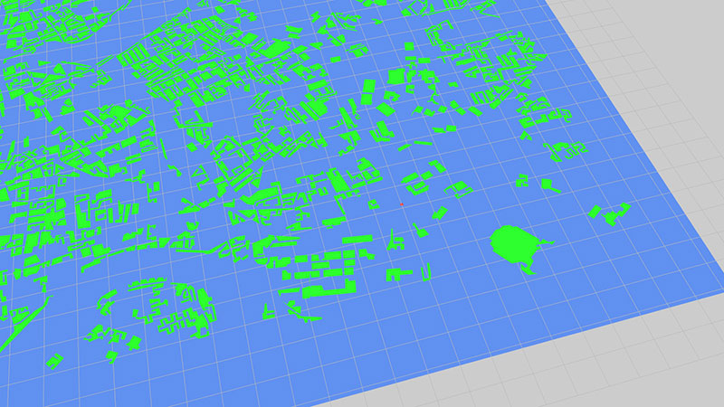 ViziCities: Building outlines