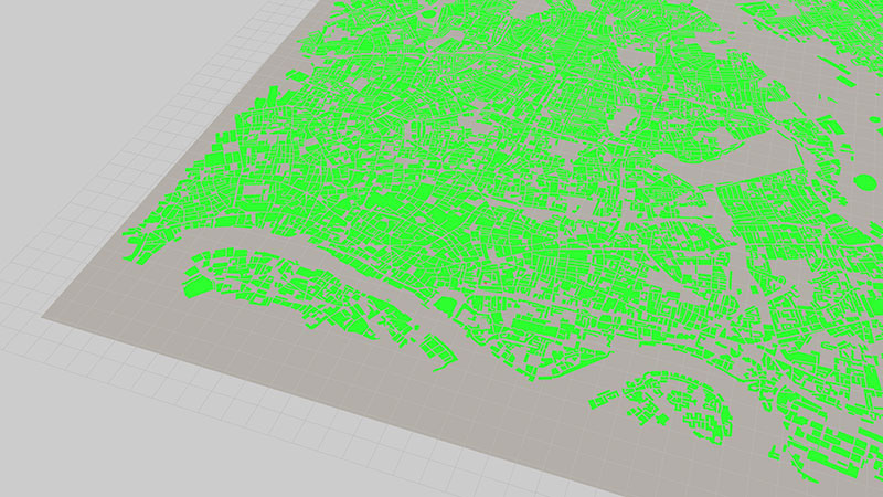 ViziCities: Road building outlines