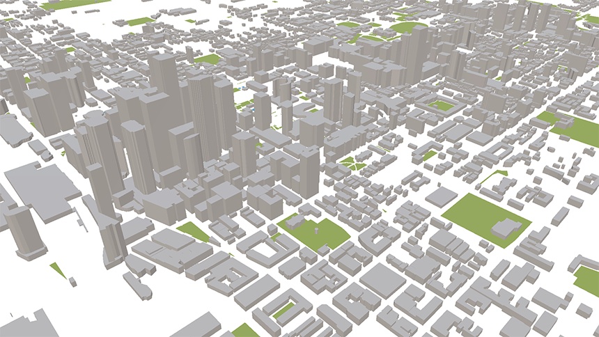 View of Toronto within ViziCities